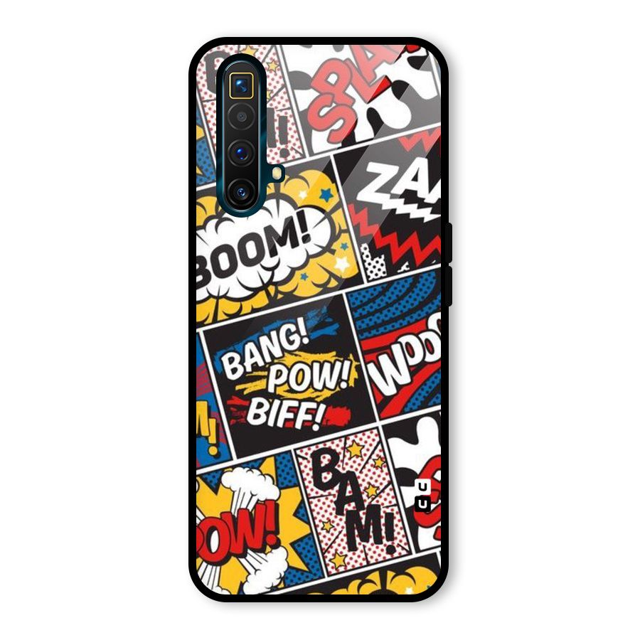 Bam Pattern Glass Back Case for Realme X3 SuperZoom