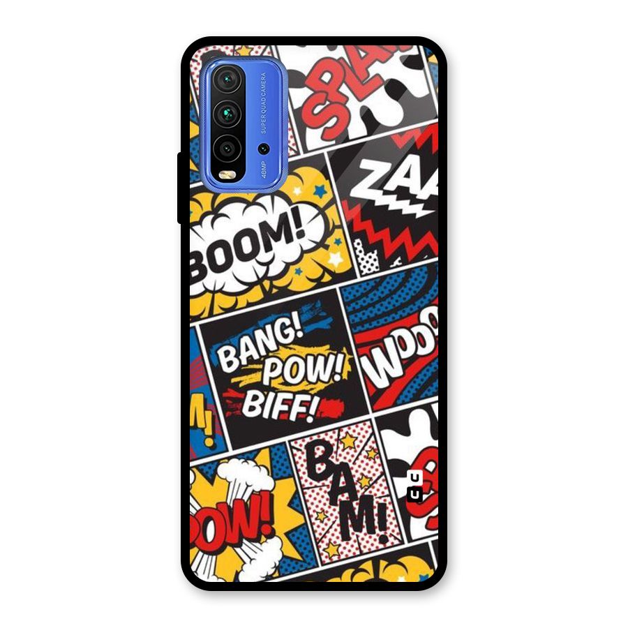 Bam Pattern Glass Back Case for Redmi 9 Power