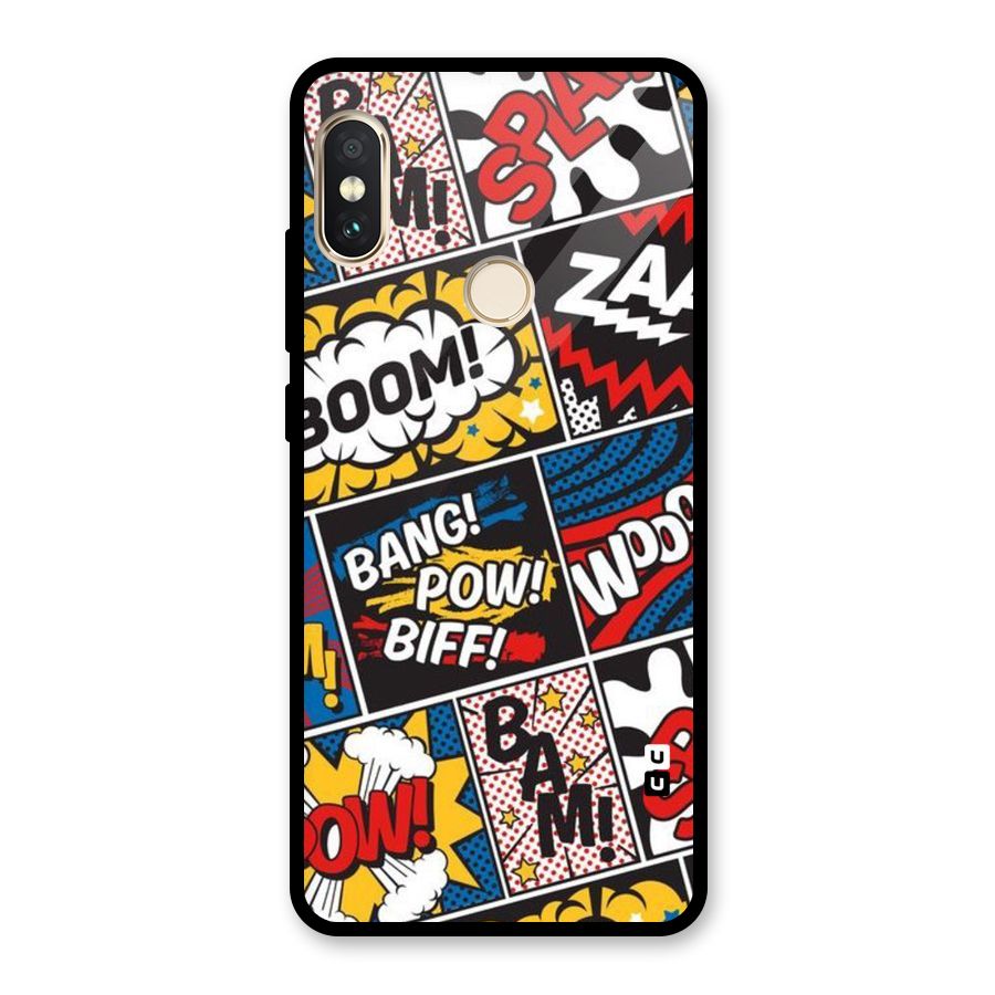 Bam Pattern Glass Back Case for Redmi Note 5 Pro