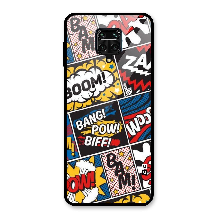 Bam Pattern Glass Back Case for Redmi Note 9 Pro