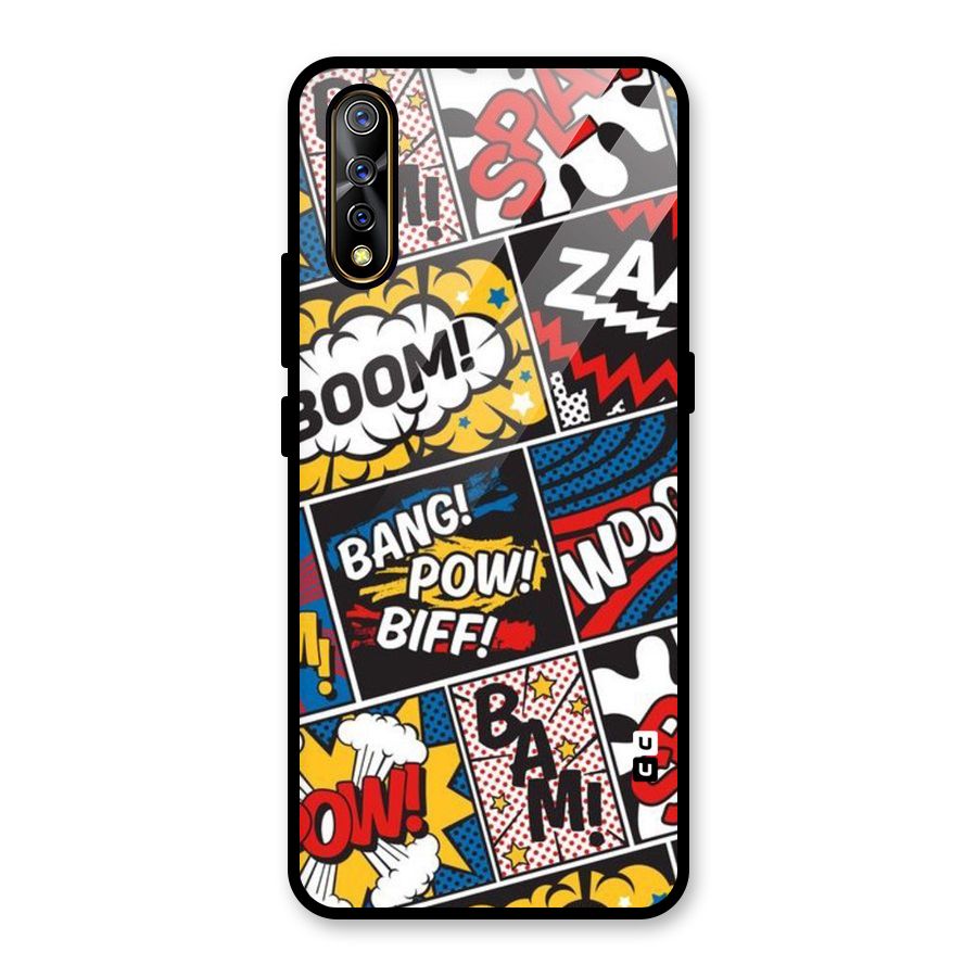 Bam Pattern Glass Back Case for Vivo S1
