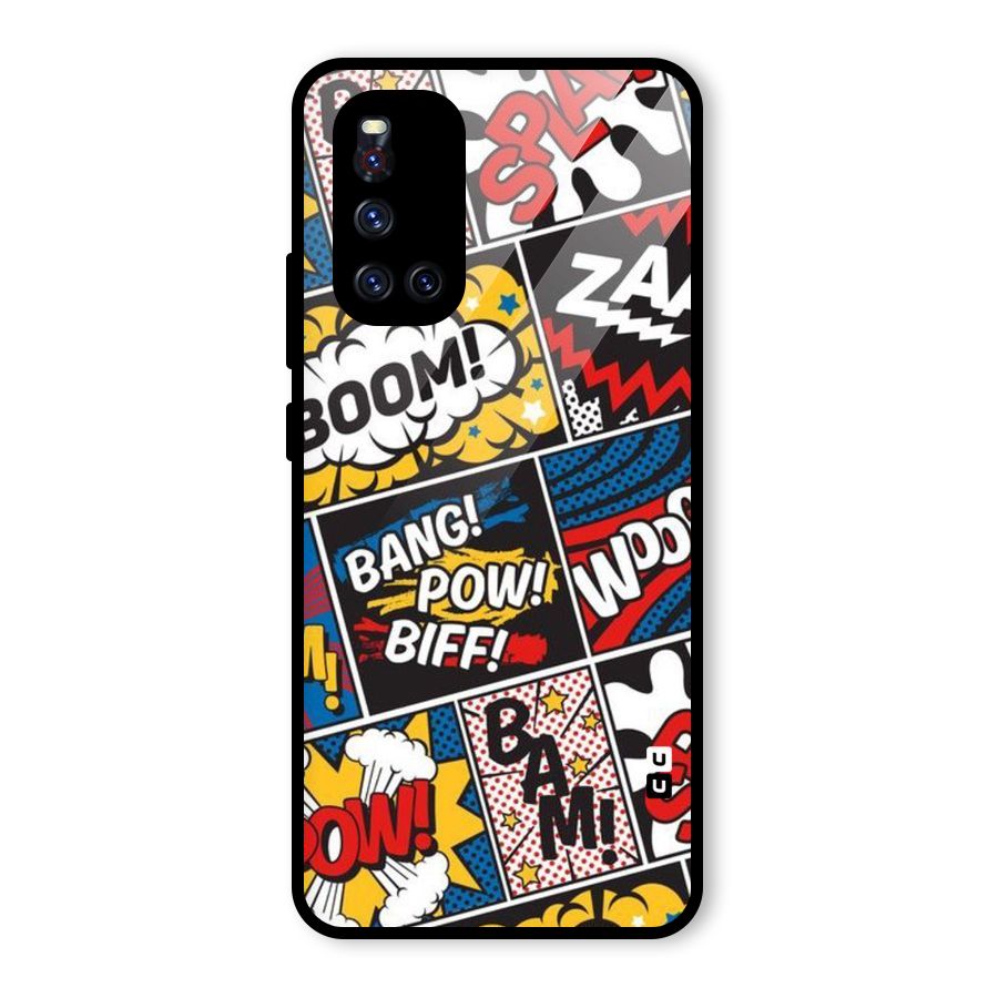 Bam Pattern Glass Back Case for Vivo V19