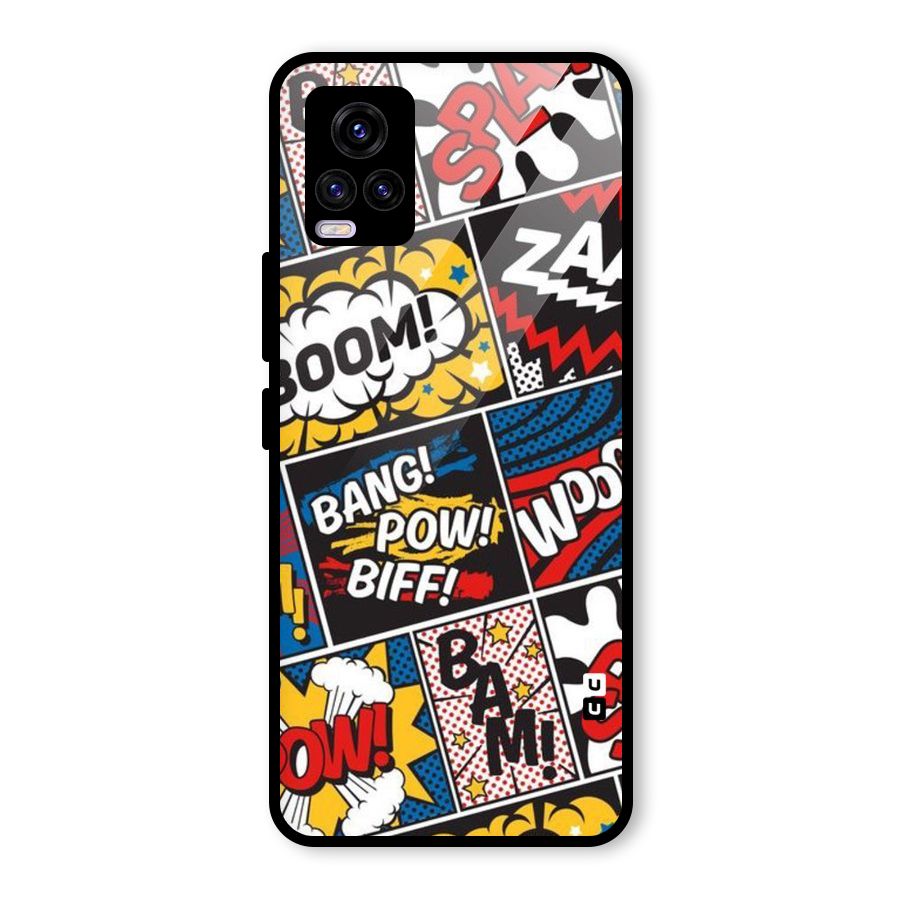 Bam Pattern Glass Back Case for Vivo V20