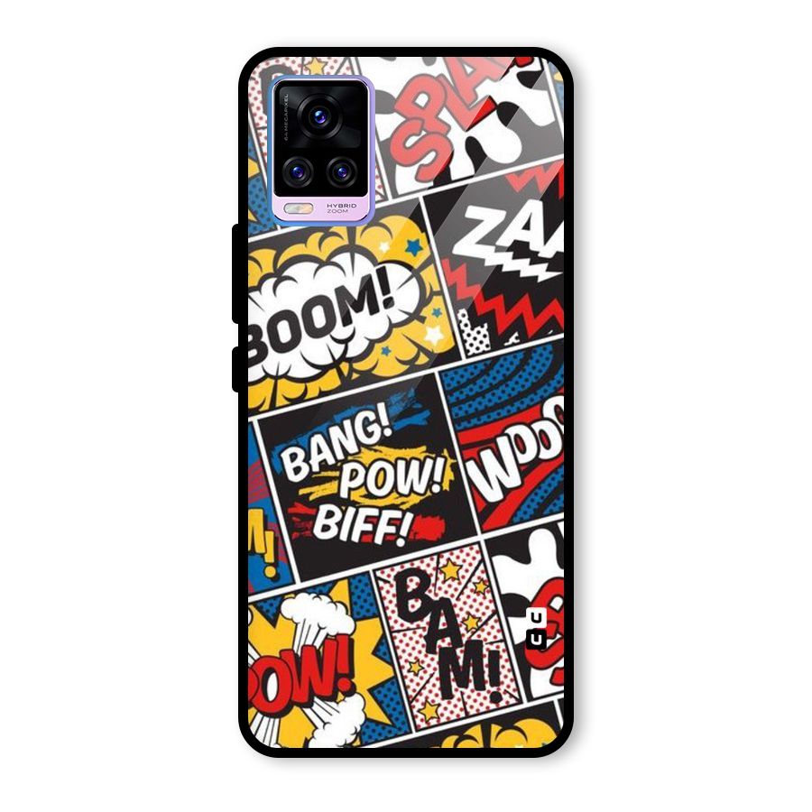 Bam Pattern Glass Back Case for Vivo V20 Pro