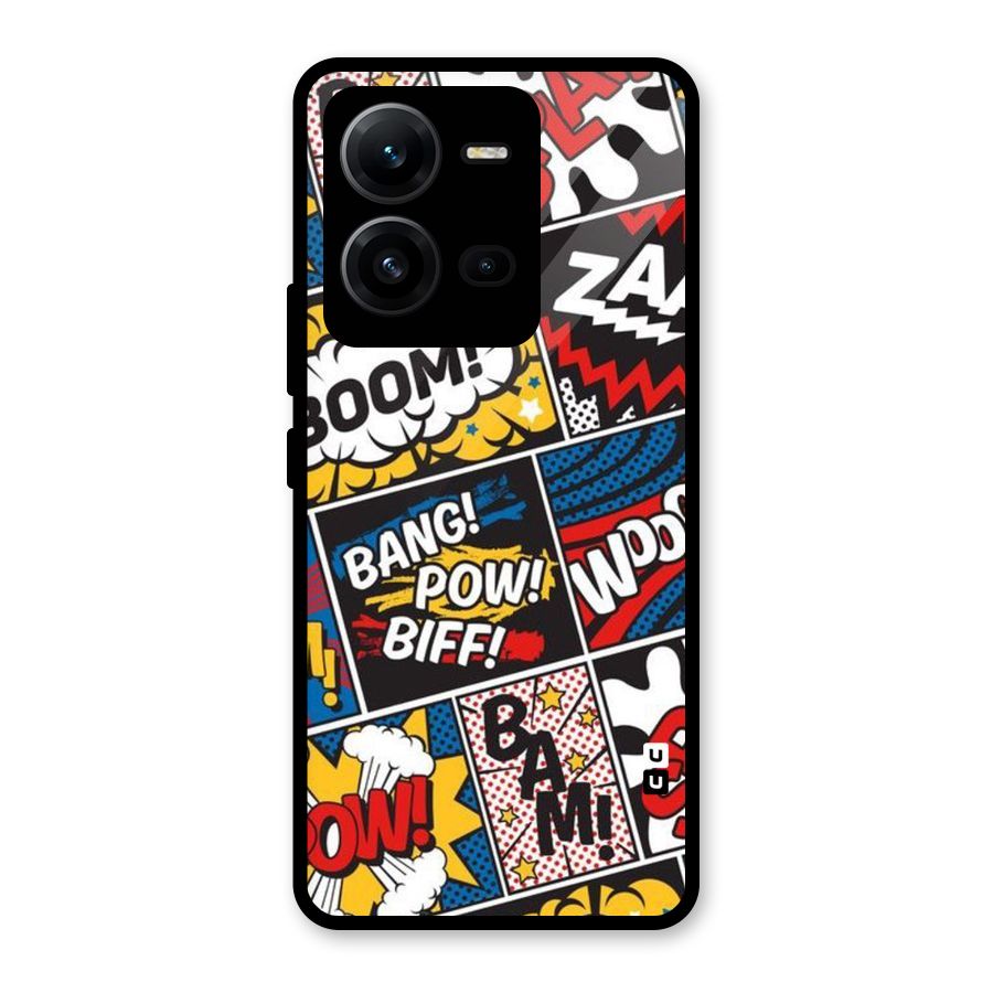 Bam Pattern Glass Back Case for Vivo V25