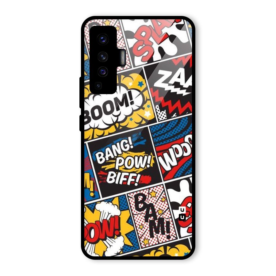 Bam Pattern Glass Back Case for Vivo X50