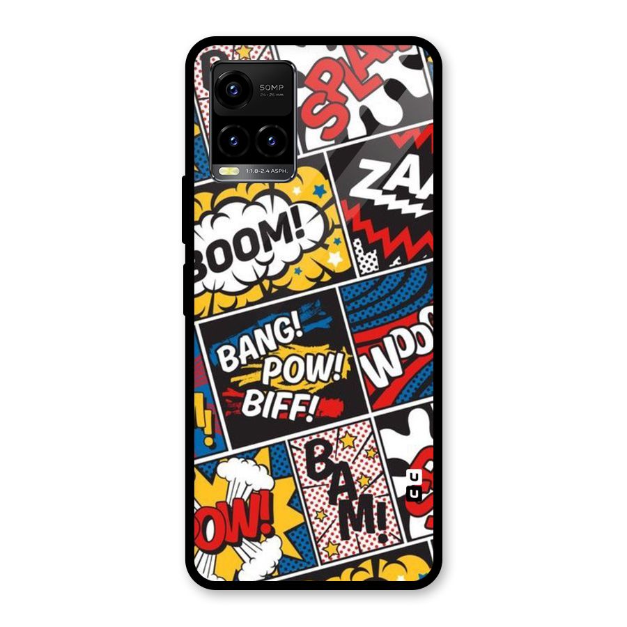 Bam Pattern Glass Back Case for Vivo Y21A