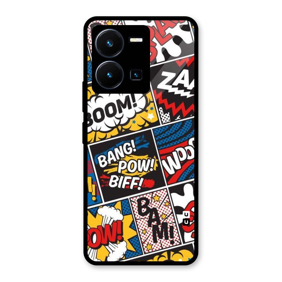 Bam Pattern Glass Back Case for Vivo Y35