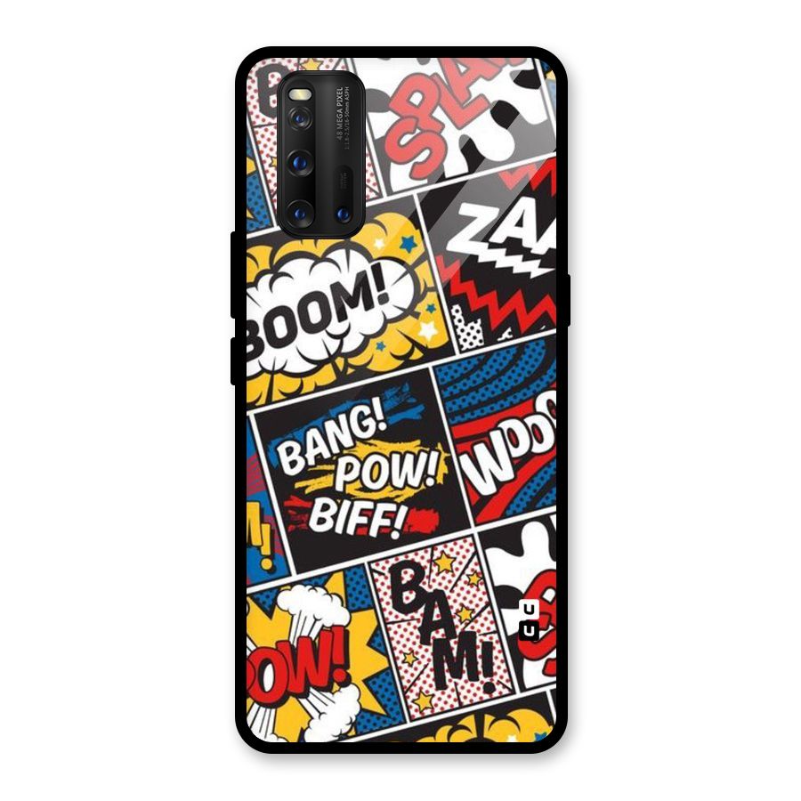 Bam Pattern Glass Back Case for Vivo iQOO 3