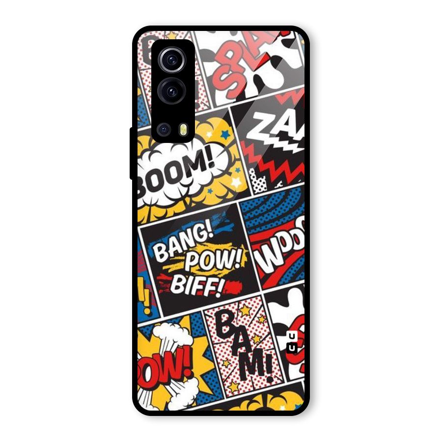 Bam Pattern Glass Back Case for Vivo iQOO Z3