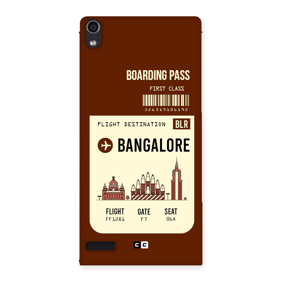 Bangalore Boarding Pass Back Case for Ascend P6