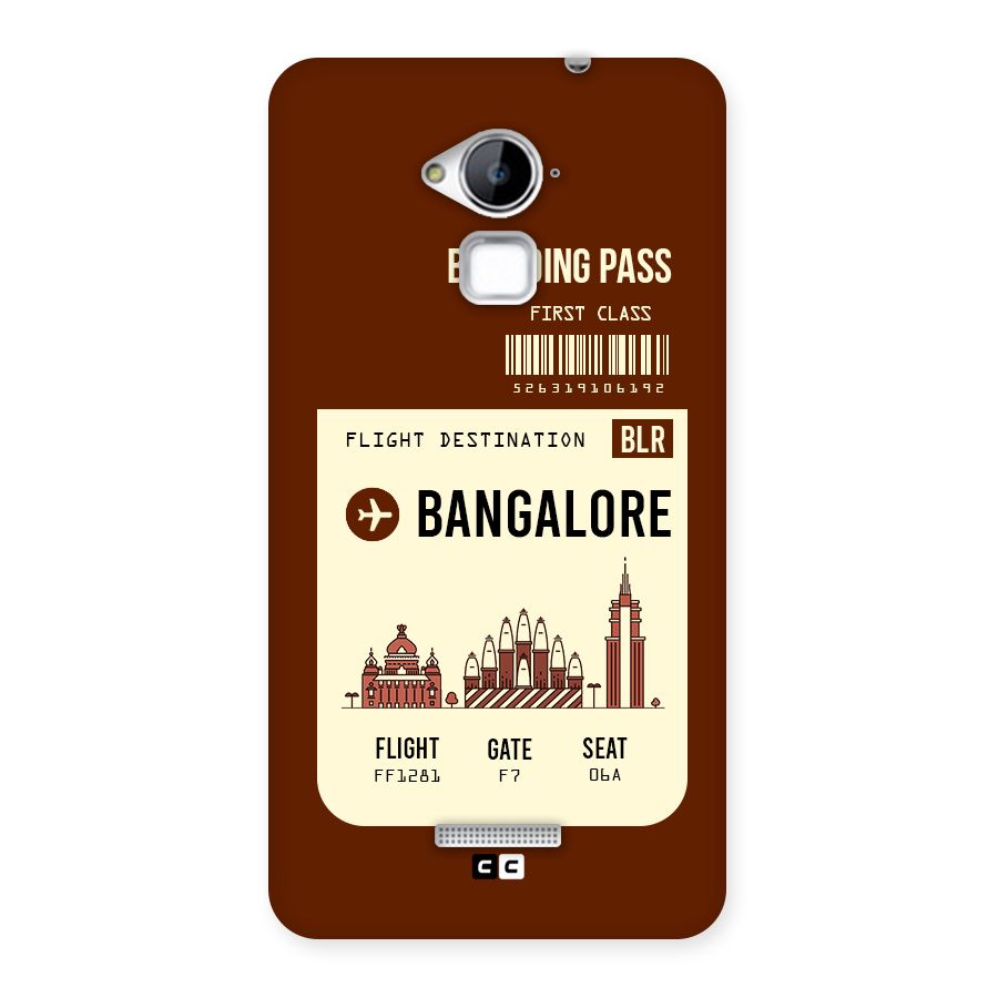 Bangalore Boarding Pass Back Case for Coolpad Note 3