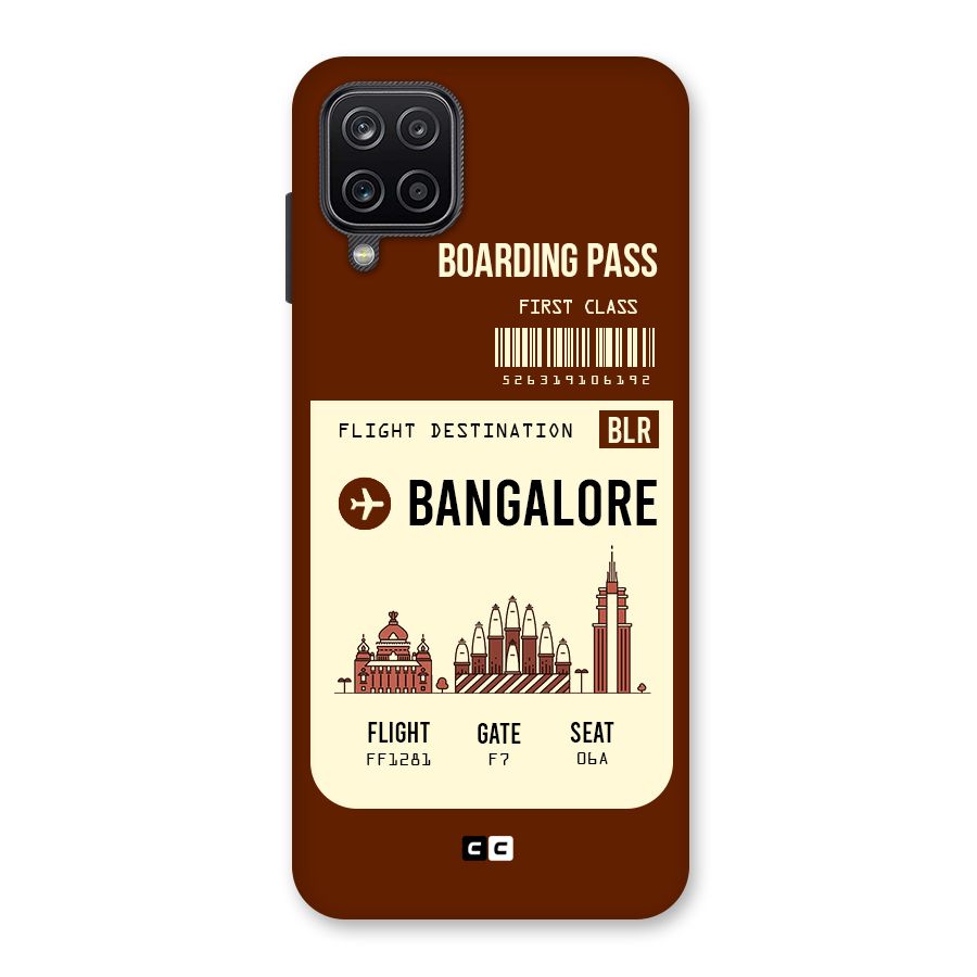 Bangalore Boarding Pass Back Case for Galaxy A12