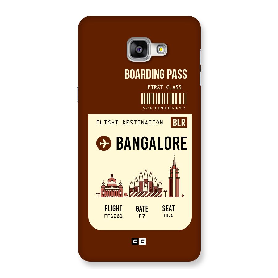 Bangalore Boarding Pass Back Case for Galaxy A9