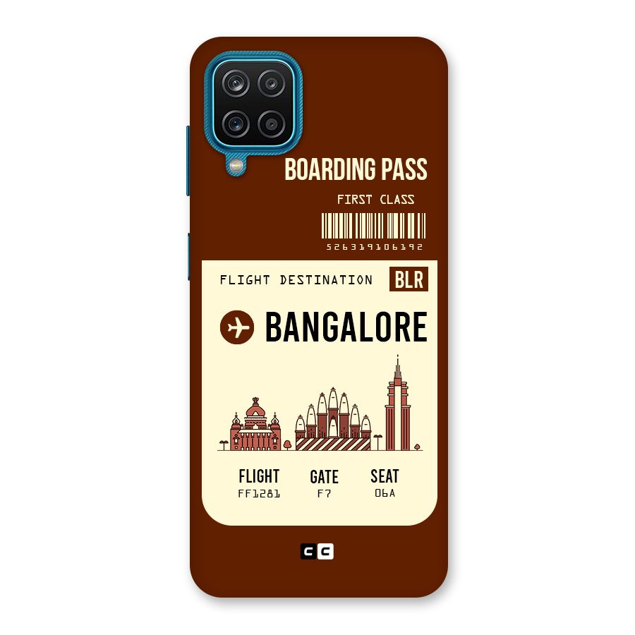 Bangalore Boarding Pass Back Case for Galaxy F12