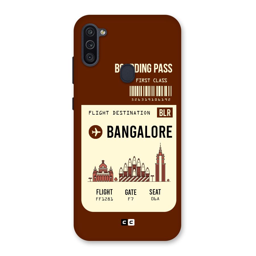 Bangalore Boarding Pass Back Case for Galaxy M11