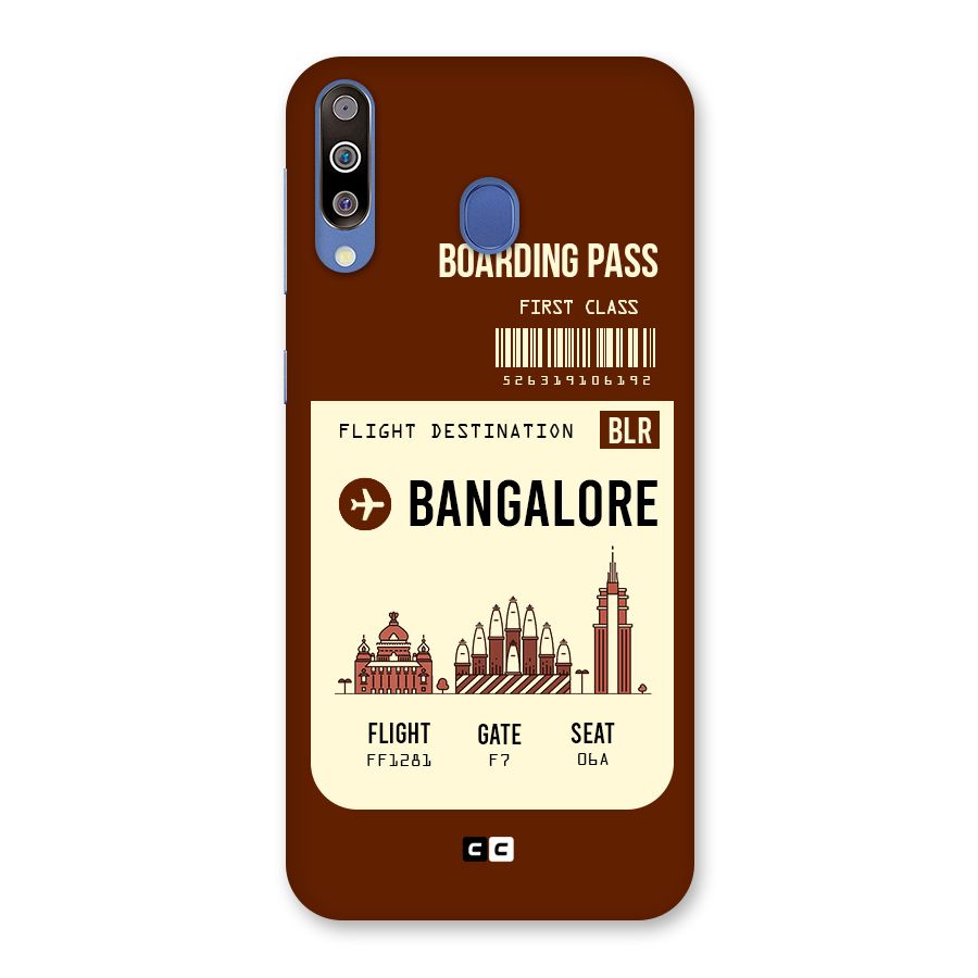 Bangalore Boarding Pass Back Case for Galaxy M30