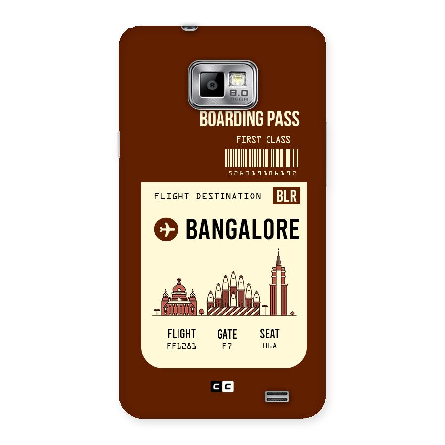 Bangalore Boarding Pass Back Case for Galaxy S2