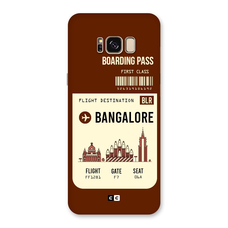 Bangalore Boarding Pass Back Case for Galaxy S8 Plus
