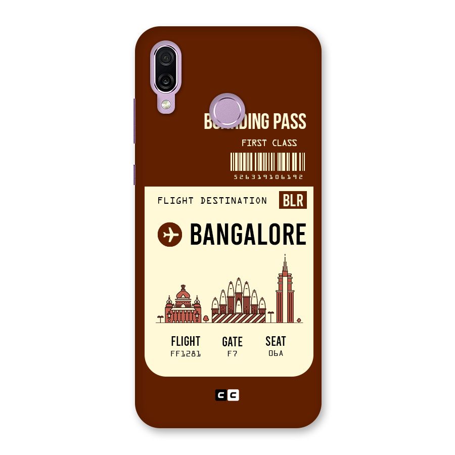 Bangalore Boarding Pass Back Case for Honor Play
