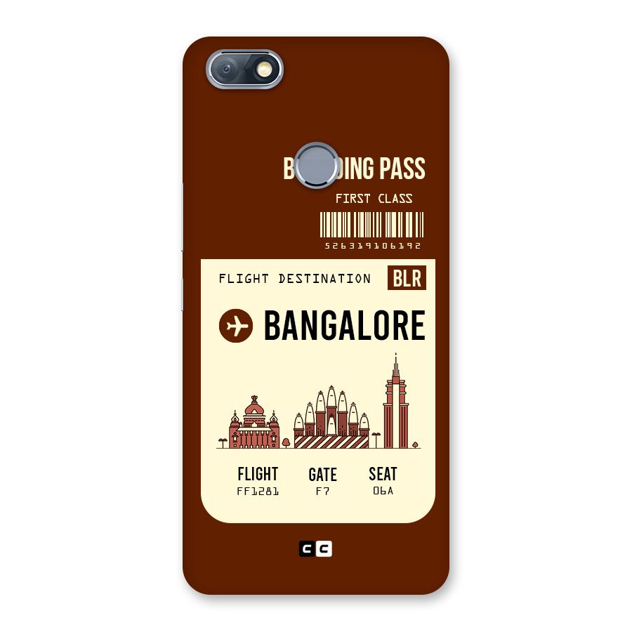 Bangalore Boarding Pass Back Case for Infinix Note 5