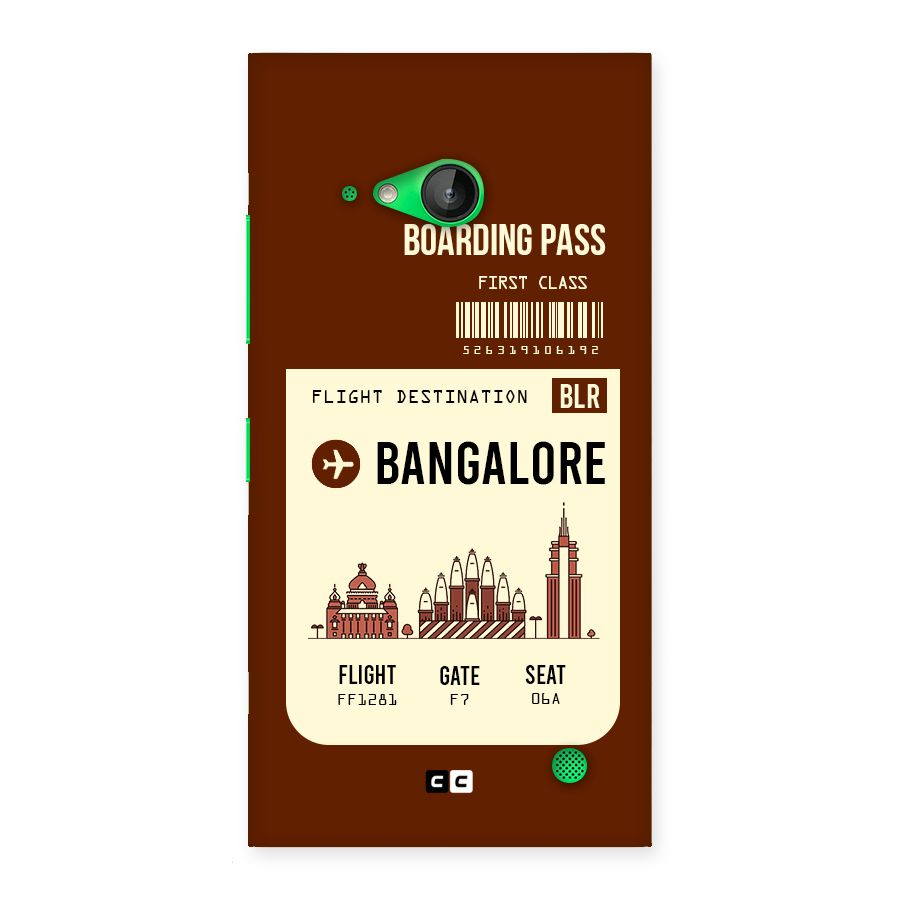 Bangalore Boarding Pass Back Case for Lumia 730