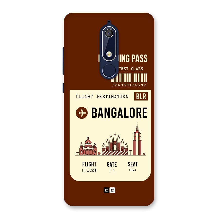 Bangalore Boarding Pass Back Case for Nokia 5.1