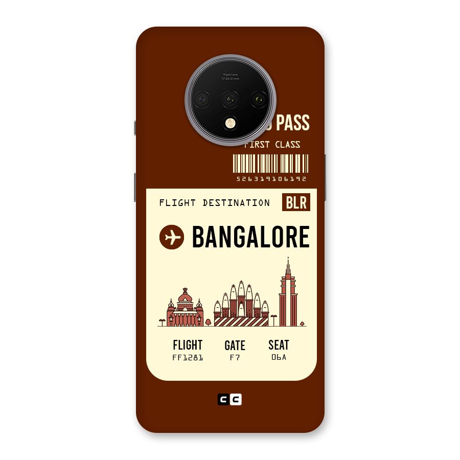 Bangalore Boarding Pass Back Case for OnePlus 7T