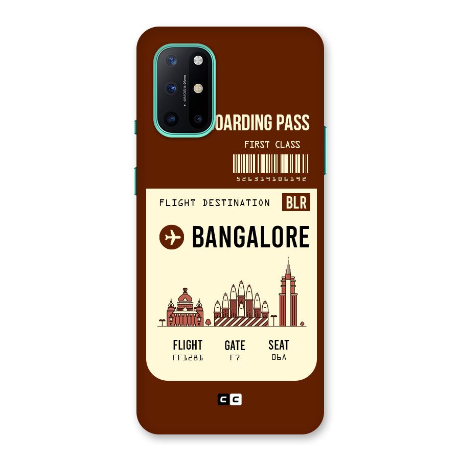Bangalore Boarding Pass Back Case for OnePlus 8T