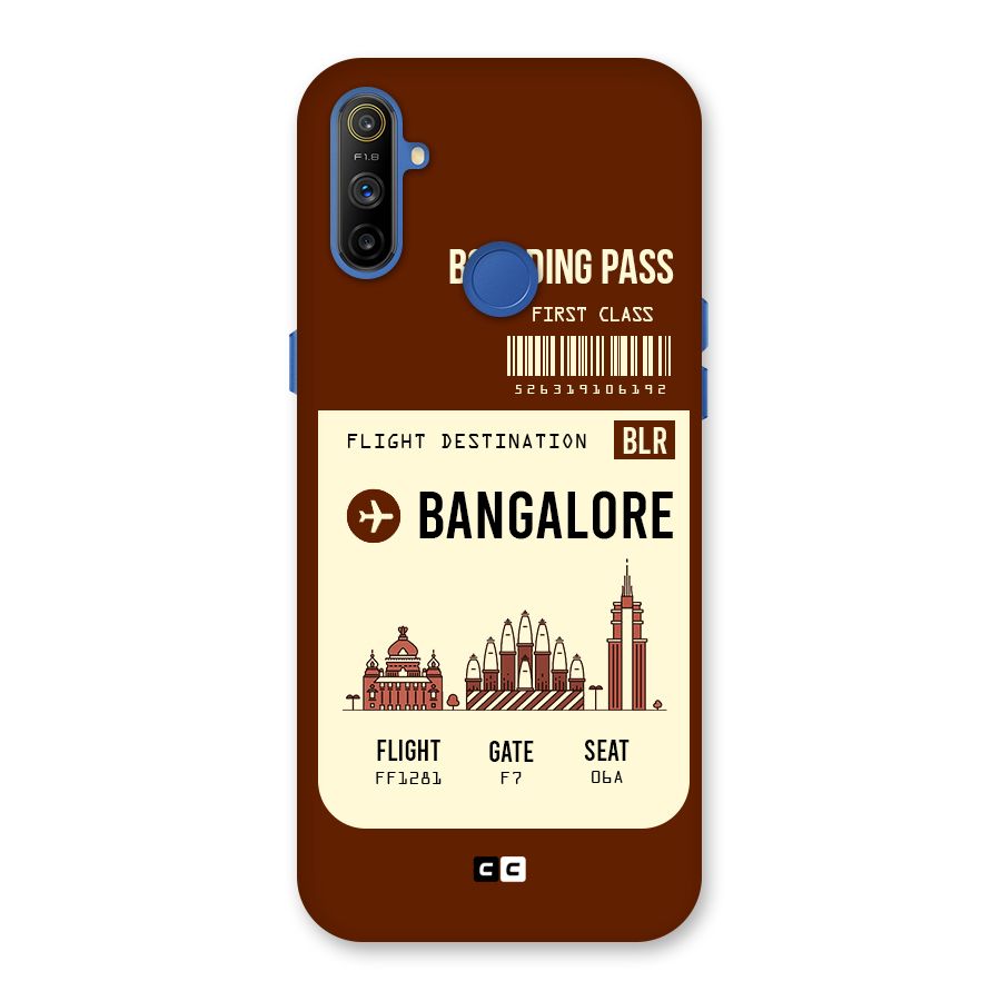 Bangalore Boarding Pass Back Case for Realme Narzo 10A