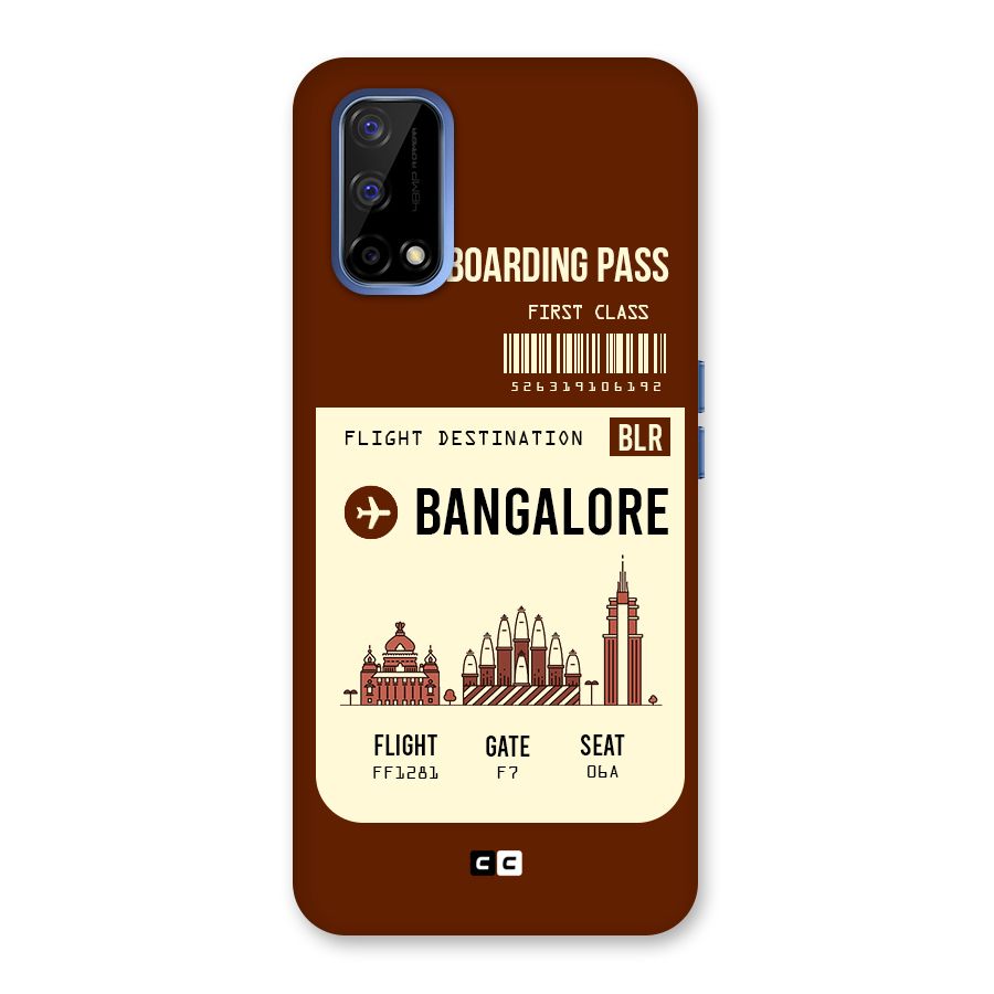 Bangalore Boarding Pass Back Case for Realme Narzo 30 Pro