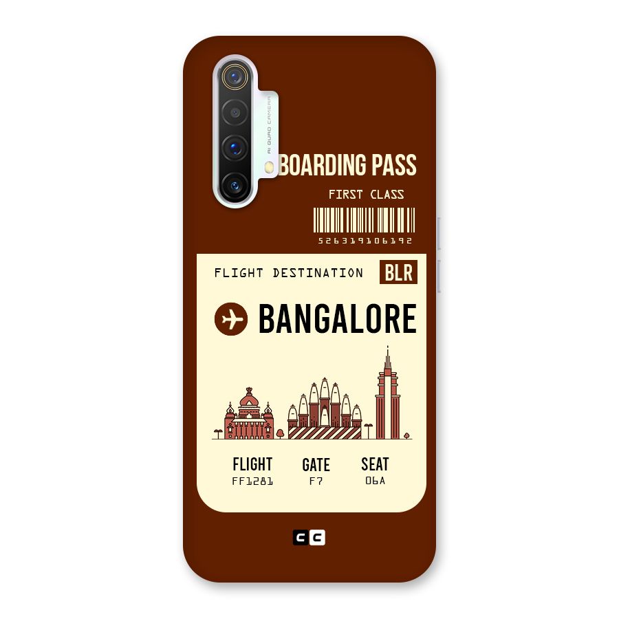 Bangalore Boarding Pass Back Case for Realme X3 SuperZoom