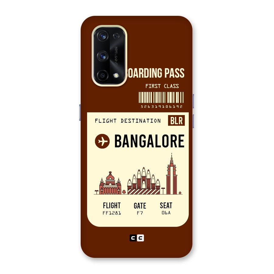 Bangalore Boarding Pass Glass Back Case for Realme X7 Pro