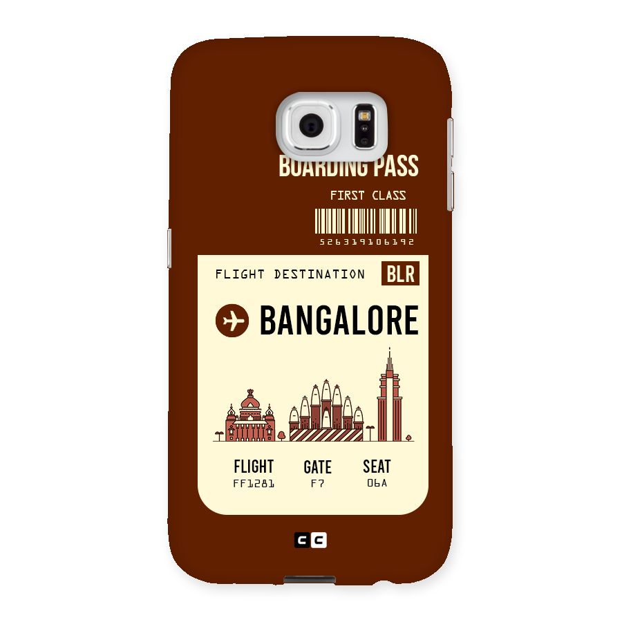 Bangalore Boarding Pass Back Case for Samsung Galaxy S6