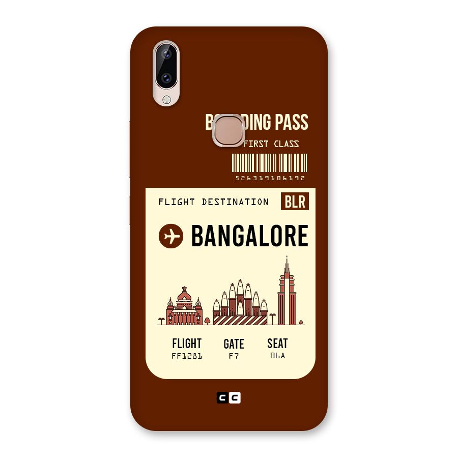 Bangalore Boarding Pass Back Case for Vivo Y83 Pro