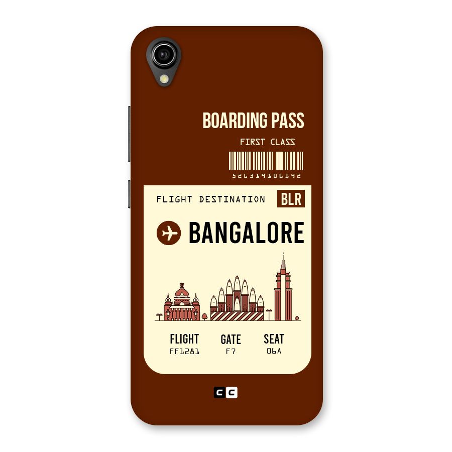 Bangalore Boarding Pass Back Case for Vivo Y90