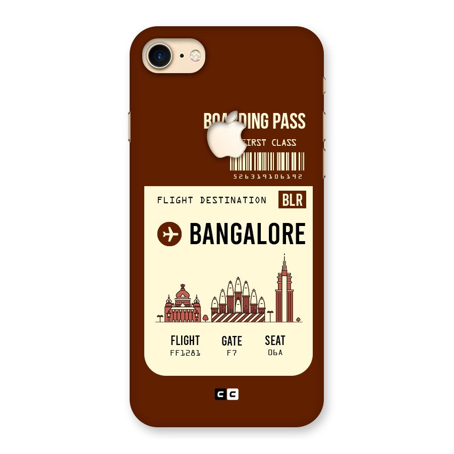 Bangalore Boarding Pass Back Case for iPhone 7 Apple Cut
