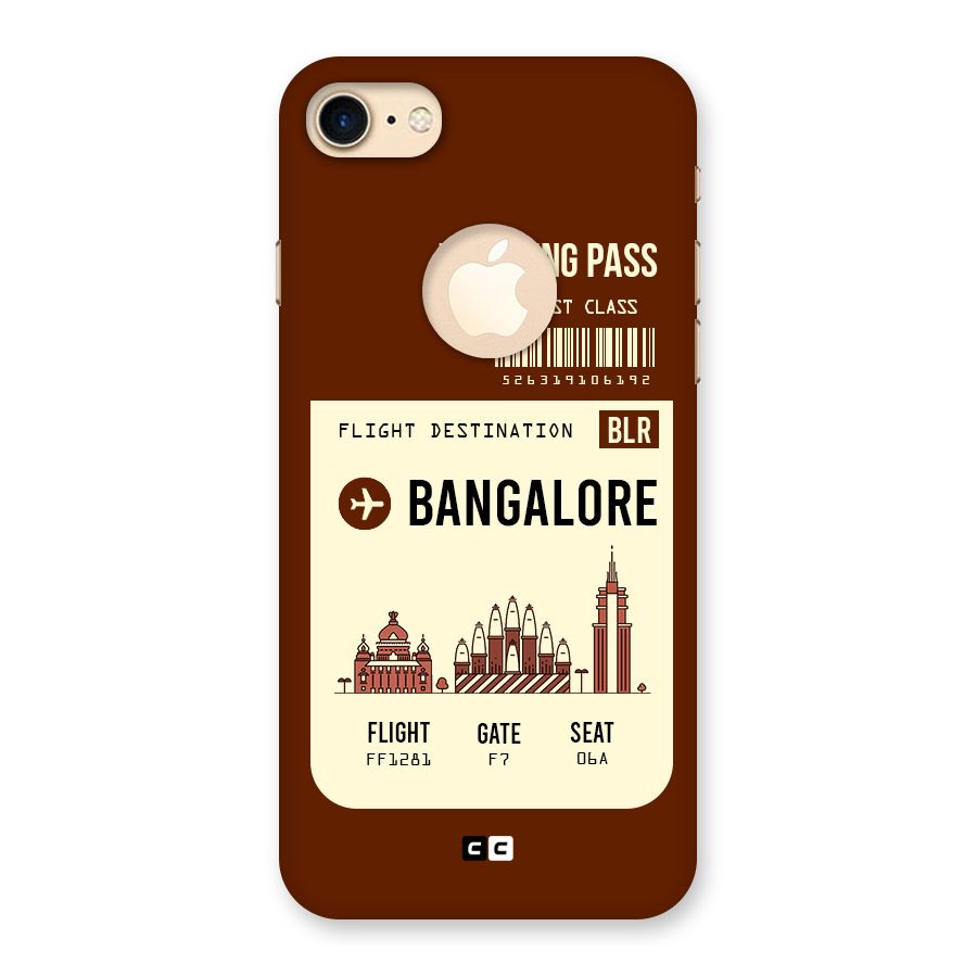 Bangalore Boarding Pass Back Case for iPhone 7 Logo Cut