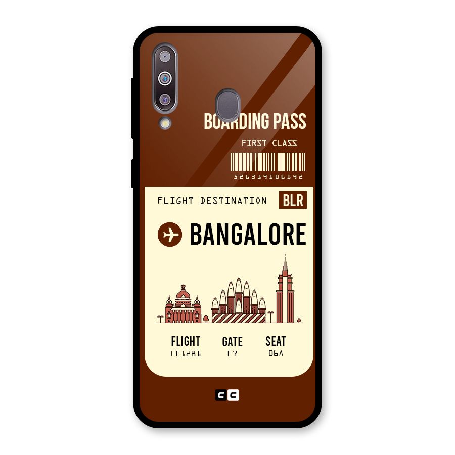 Bangalore Boarding Pass Glass Back Case for Galaxy M30