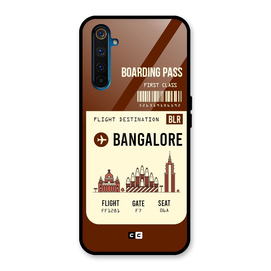 Bangalore Boarding Pass Glass Back Case for Realme 6 Pro