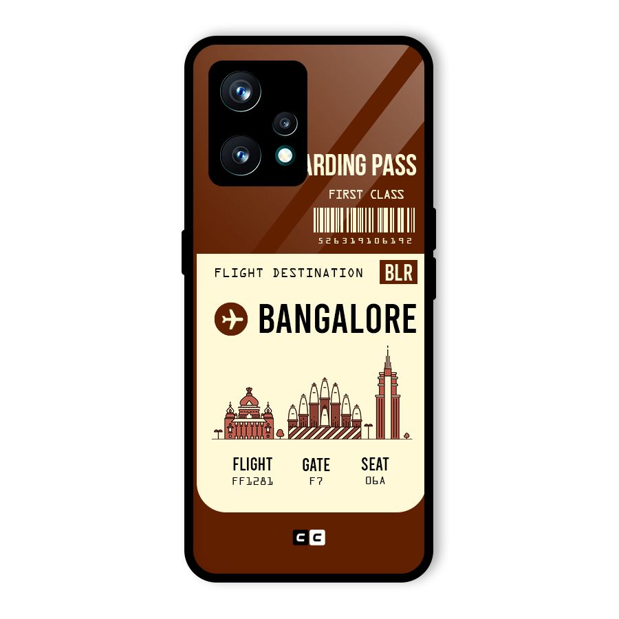 Bangalore Boarding Pass Glass Back Case for Realme 9 Pro Plus 5G