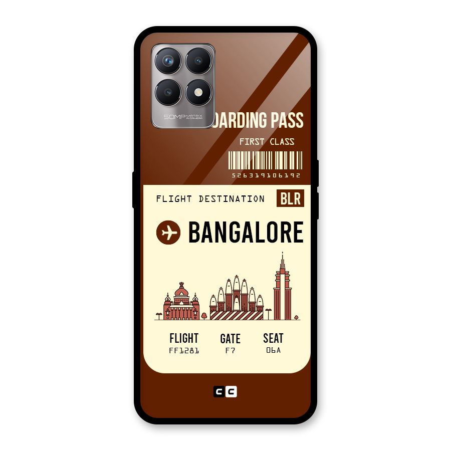 Bangalore Boarding Pass Glass Back Case for Realme Narzo 50
