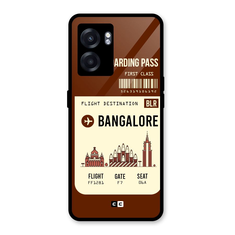 Bangalore Boarding Pass Glass Back Case for Realme Narzo 50 5G