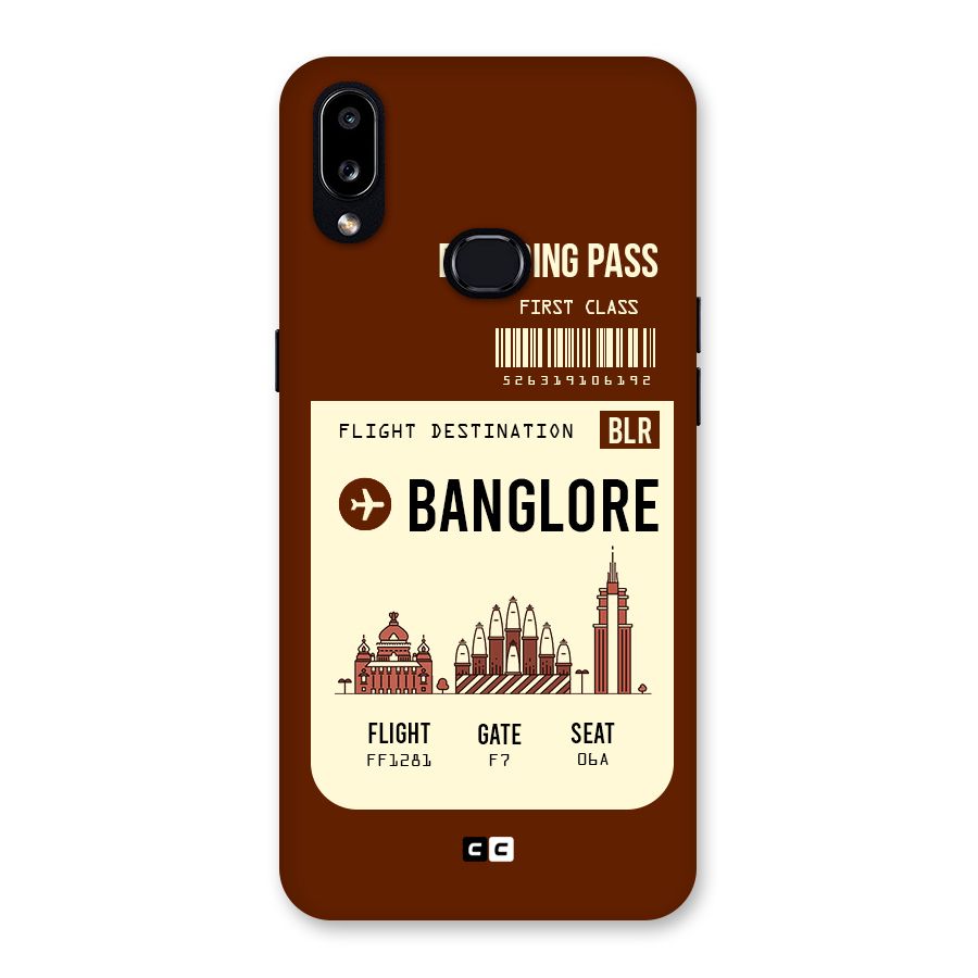 Banglore Boarding Pass Back Case for Galaxy A10s