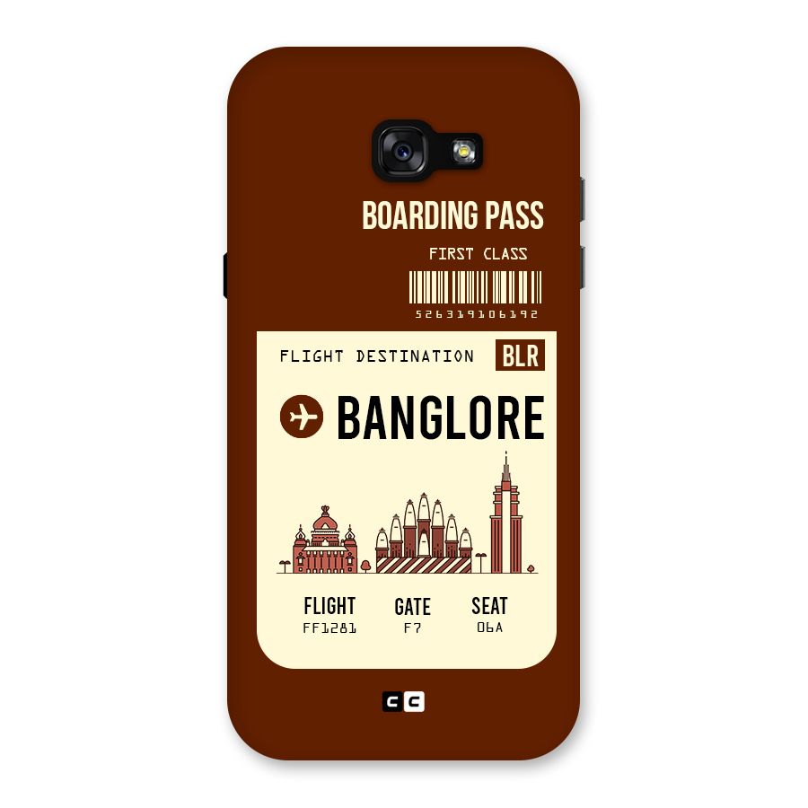 Banglore Boarding Pass Back Case for Galaxy A7 (2017)