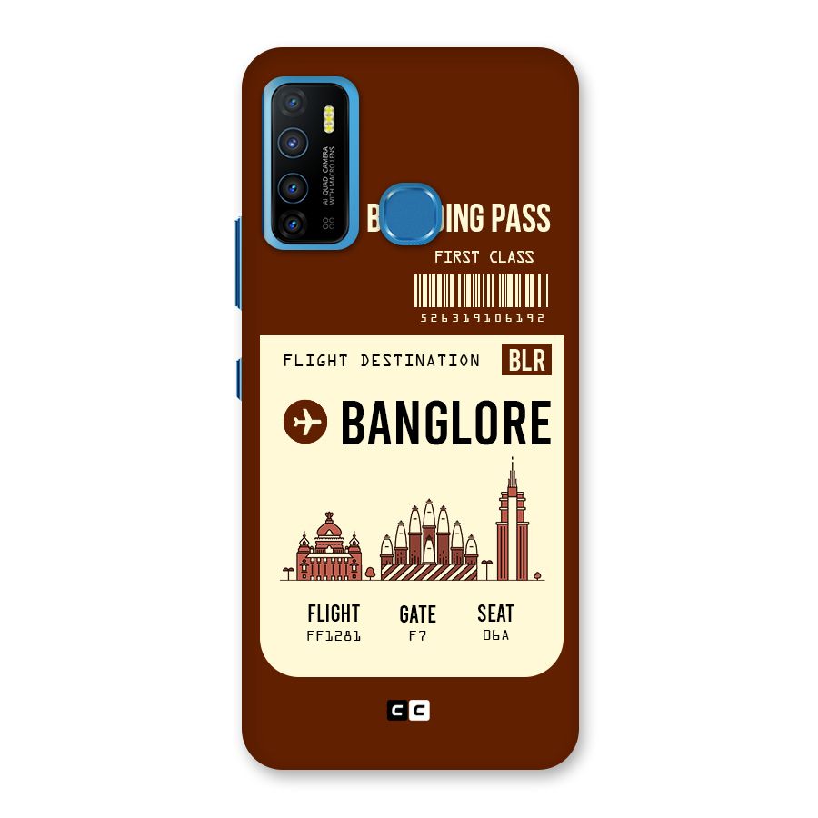 Banglore Boarding Pass Back Case for Infinix Hot 9