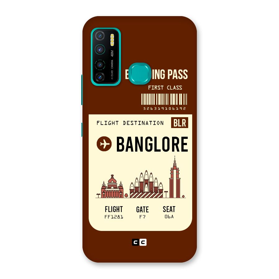 Banglore Boarding Pass Back Case for Infinix Hot 9 Pro