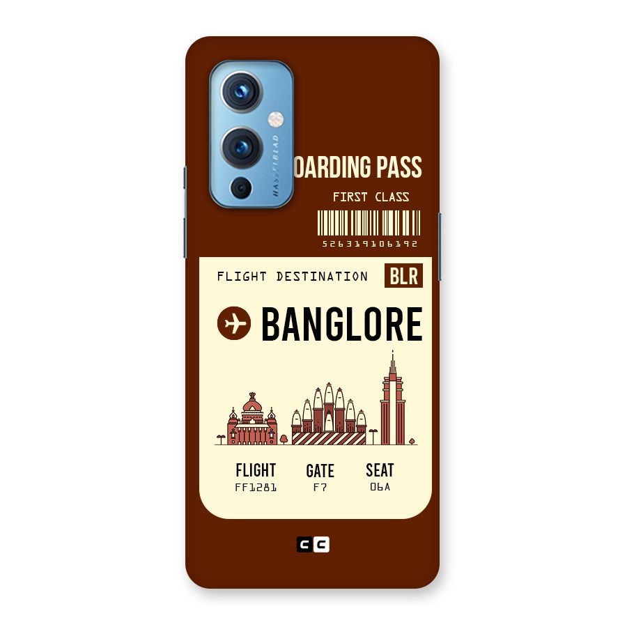 Banglore Boarding Pass Back Case for OnePlus 9