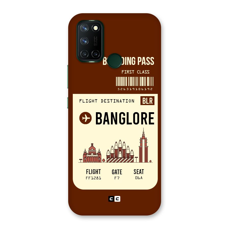 Banglore Boarding Pass Back Case for Realme 7i