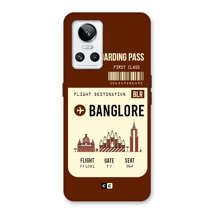 Banglore Boarding Pass Back Case for Realme GT Neo 3